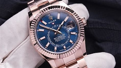 rolex dweller blue|rolex sky dweller 2023 price.